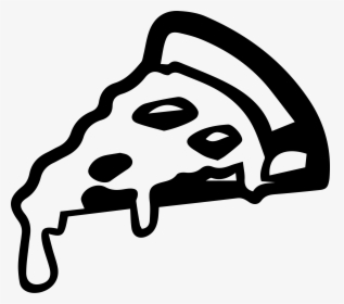 Clip Art Vector Free Download - Pizza Png Black White, Transparent Png, Transparent PNG