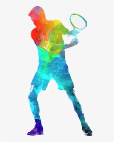 Tennis Player Art, HD Png Download, Transparent PNG