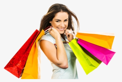 Girl With Shopping Bags Png-p - Lady With Shopping Bag Png, Transparent Png, Transparent PNG