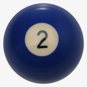 Blue Pool Ball - Billiard Ball, HD Png Download, Transparent PNG