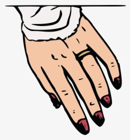 Transparent Hand Clipart Png - Finger With Ring Clipart, Png Download, Transparent PNG