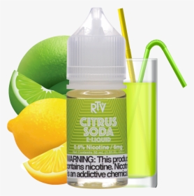 E-liquid Citrus Soda - Orange Drink, HD Png Download, Transparent PNG