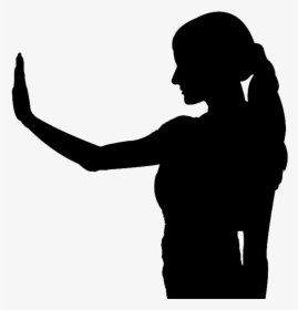 Woman Face Silhouette Png -silhouette Women - Woman Self Defense Clipart, Transparent Png, Transparent PNG