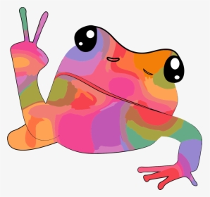 Psychedelic Tree Frog Purchase Design Here - Calvin Cummings Graphic Design, HD Png Download, Transparent PNG