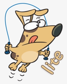 Dog Jumping Rope Clipart , Png Download - Jump Dog Clip Art, Transparent Png, Transparent PNG