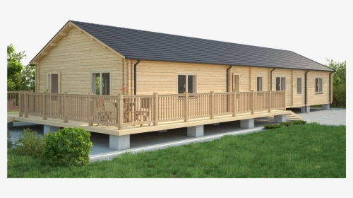 Residential Type Multi-room Log Cabins - Residential Timber Cabins Uk, HD Png Download, Transparent PNG