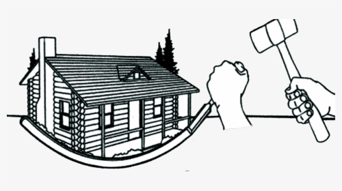 Hut Clipart Log House - Log Homes Logo, HD Png Download, Transparent PNG