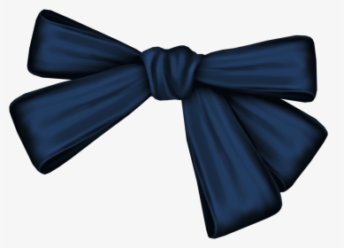 Dark Blue Clipart Bow - Dark Blue Ribbon Png, Transparent Png, Transparent PNG