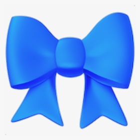 #freetoedit #coloured #blue #bow #emoji #blueemoji - Emoji Bow, HD Png Download, Transparent PNG