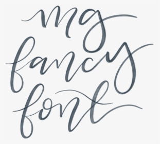 Transparent Fancy White Line Png - Fancy Fonts, Png Download, Transparent PNG