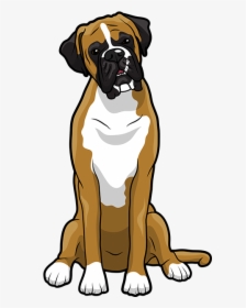 Boxer Emoji & Stickers Messages Sticker-3 - Boxer Dog Clip Art, HD Png Download, Transparent PNG