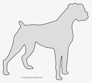 Love My Boxer Dogs , Png Download - Vector Free Boxer Dog Silhouette, Transparent Png, Transparent PNG