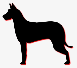 Dobermann Miniature Pinscher Boxer Puppy Silhouette - Great Dane Silhouettes Png, Transparent Png, Transparent PNG
