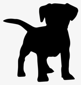 Puppy Pug Boxer Labrador Retriever Dobermann - Black Lab Puppy Silhouette, HD Png Download, Transparent PNG