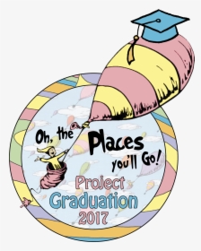 Pg Logo Graduation, College Graduation - Dr Seuss Graduation Clipart, HD Png Download, Transparent PNG