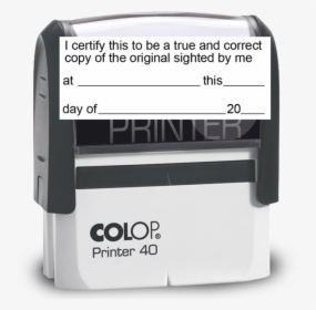 Stempel Colop Printer 40, HD Png Download, Transparent PNG