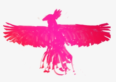 #red #pink #bird #outline #feathers #birdpink - Eagle, HD Png Download, Transparent PNG