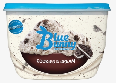 Cookies & Cream - Blue Bunny Cookies And Cream Ice Cream, HD Png Download, Transparent PNG