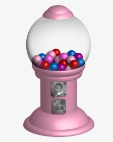Bubble Gum Machine Transparent Clipart , Png Download - Pink Bubble Gum Machine, Png Download, Transparent PNG