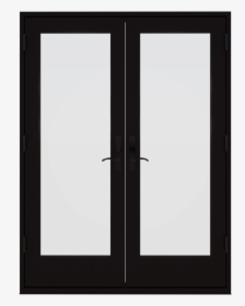 Transparent Door Png - Black Fiberglass French Doors, Png Download, Transparent PNG