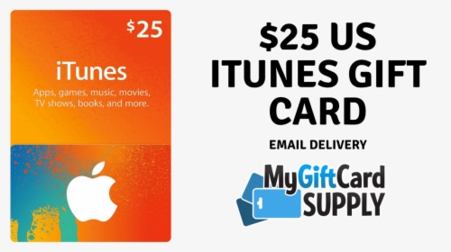 Itunes Gift Card 25$ - Itunes 25$, HD Png Download, Transparent PNG