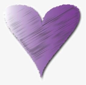 Transparent Scribble Clipart - Purple Scribble Heart, HD Png Download, Transparent PNG