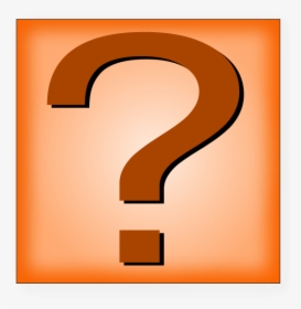 Question Mark Orange Button - Question Mark Box Clipart, HD Png Download, Transparent PNG