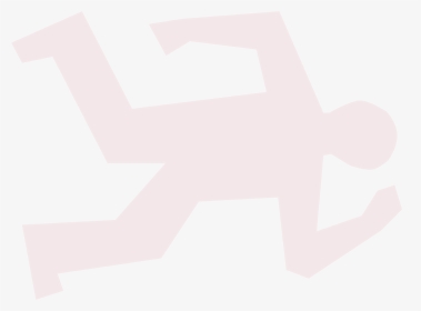 Murder Clipart Chalk Outline - Airplane, HD Png Download, Transparent PNG