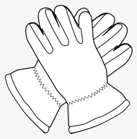 Gloves Mittens Outline Free Photo - Gloves Clip Art, HD Png Download, Transparent PNG