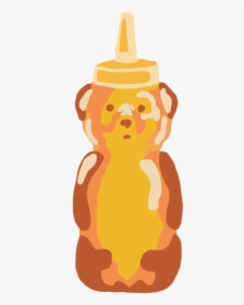 Honey Honeybear Bear Gummybear Yellow Freetoedit - Illustration, HD Png Download, Transparent PNG