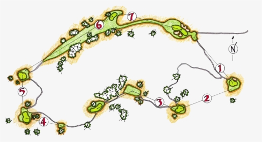 Mcveighs 7-hole Course At The Retreat And Links At - Motif, HD Png Download, Transparent PNG