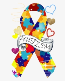 Autism Awareness Ribbon , Png Download - Autism Awareness Ribbon, Transparent Png, Transparent PNG