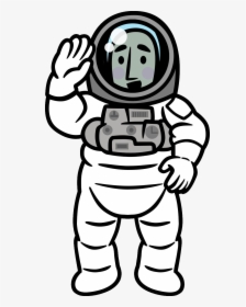 Astronaut Clipart Comic Rhythm Heaven First Contact- - First Contact Rhythm Heaven Astronaut, HD Png Download, Transparent PNG