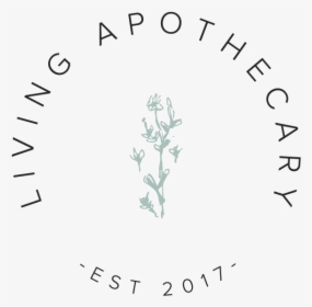 Living Apothecary Submark Logos Dark Grey Sage, HD Png Download, Transparent PNG