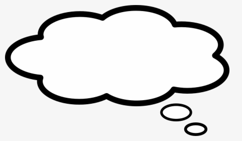 Bubble Speech Thinking Free Photo - Thought Bubble Icon White, HD Png Download, Transparent PNG