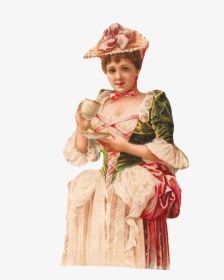 Woman Drinking Tea Clip Art - Vintage Ladies Drinking Tea, HD Png Download, Transparent PNG