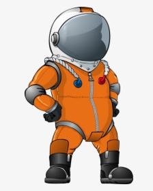 Orange Astronaut Clipart, HD Png Download, Transparent PNG