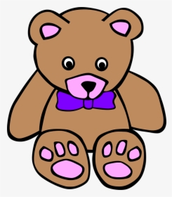Teddy Bear, Teddy, Bear, Toy, Cute, Brown - Stuffed Toy Black And White, HD Png Download, Transparent PNG