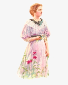 Woman Vintage Image Digital Image - Woman Clipart Vintage Gown, HD Png Download, Transparent PNG