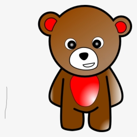 Bear 2 Clip Art - Cartoon Bear Standing Up, HD Png Download, Transparent PNG