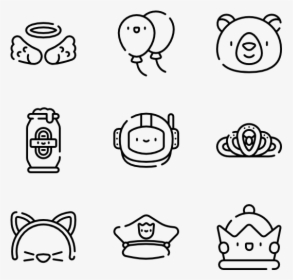 Costume Party - Hand Drawn Icon Png, Transparent Png, Transparent PNG