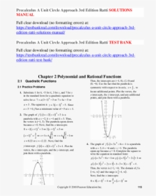 Blitzer Precalculus 3rd Edition Page 547, HD Png Download, Transparent PNG