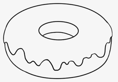 Donut Clipart Simple How - Easy To Draw Donut, HD Png Download, Transparent PNG