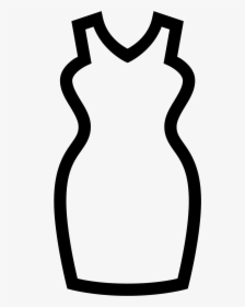 Transparent Fashion Clipart Black White - Little Black Dress, HD Png Download, Transparent PNG