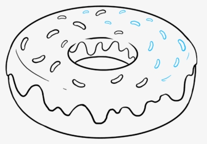 How To Draw Donut - Easy To Draw Donut, HD Png Download, Transparent PNG