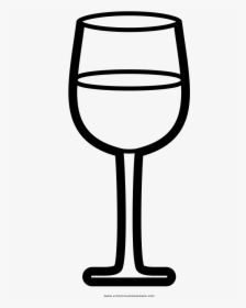 Wineglass Coloring Page - Wine Glass Clipart Black And White, HD Png Download, Transparent PNG