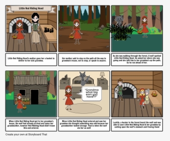 Little Red Riding Hood Storyboard, HD Png Download, Transparent PNG