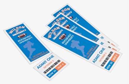 Avery® Tickets With Tear Away Stubs 1 3/4 - Electric Blue, HD Png Download, Transparent PNG