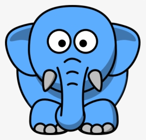 Cartoon Elephant Clker, HD Png Download, Transparent PNG