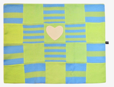 Blue & Green Heart Blanket - Heart, HD Png Download, Transparent PNG